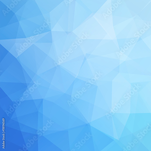 Background of geometric shapes. Blue mosaic pattern. Vector EPS