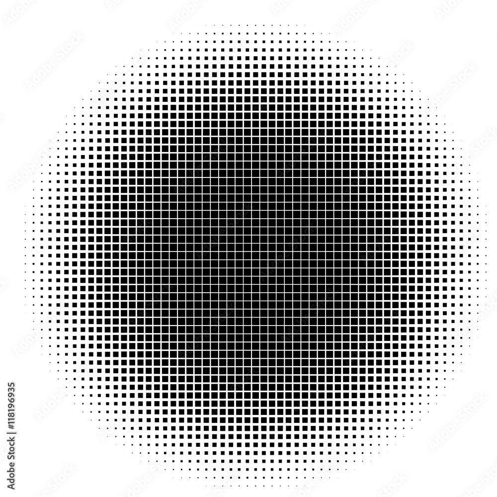 black and white halftone pattern