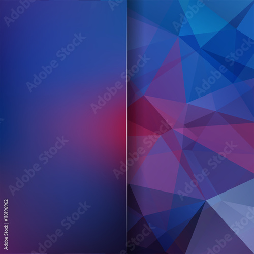 Abstract mosaic background. Blur background. Triangle geometric