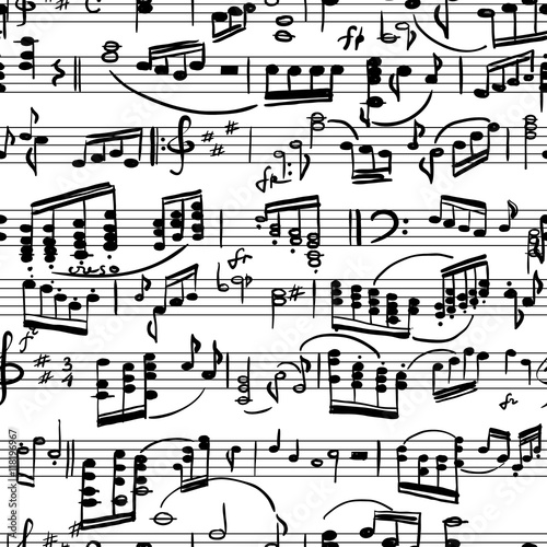 musical score seamless