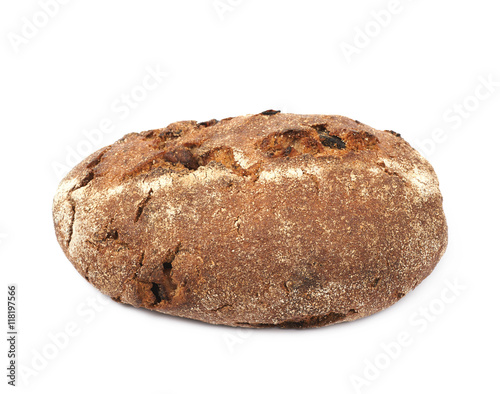 Whole loaf of bread isolated