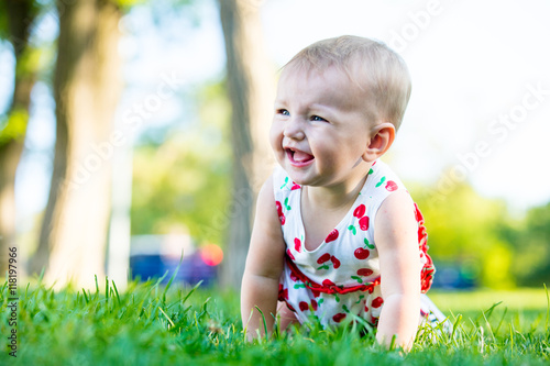 toddler in the park