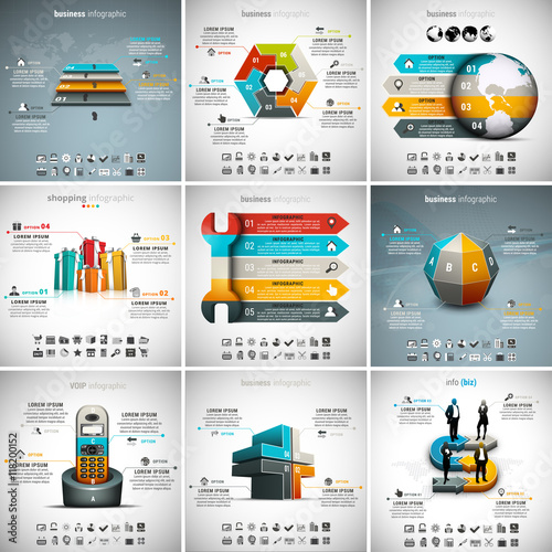 9 in 1  Infographics Bundle