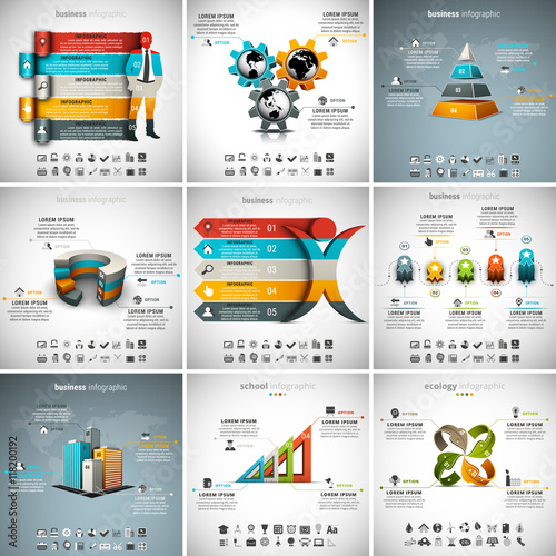 9 in 1  Infographics Bundle