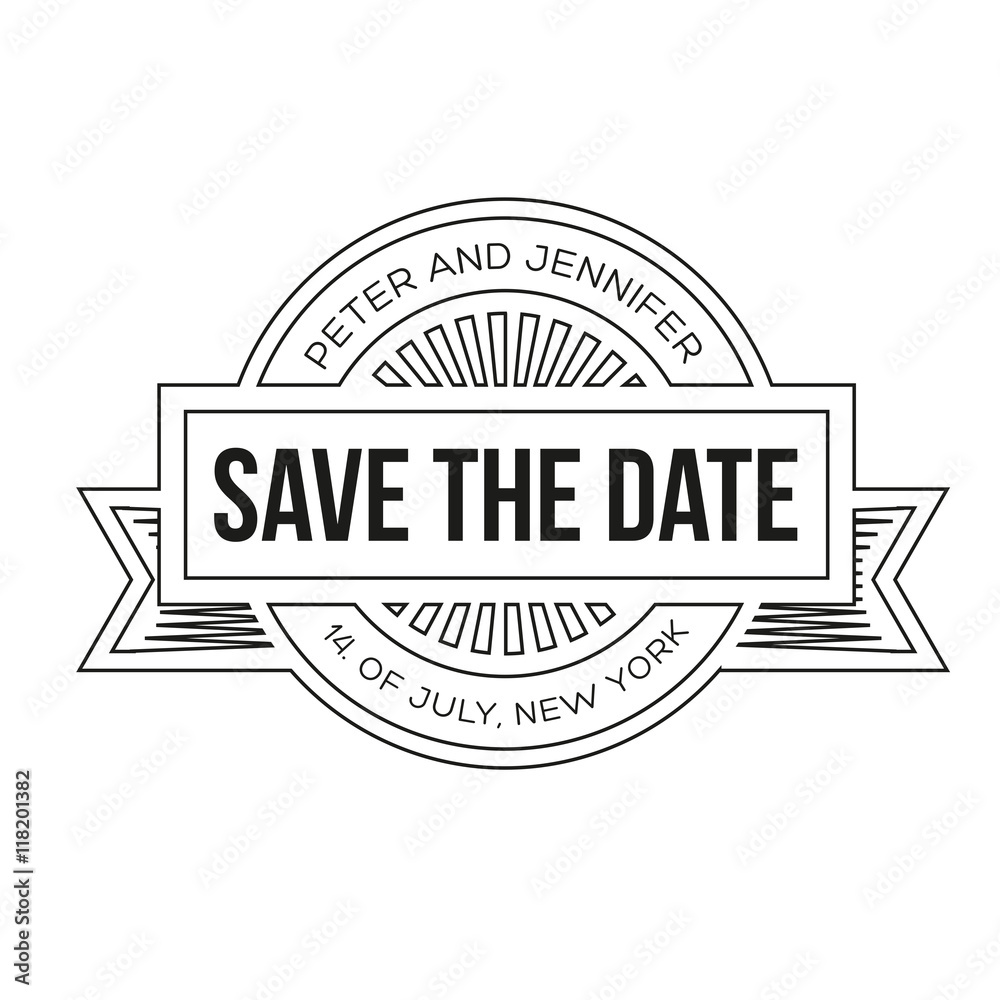 Save the Date - Retro Wedding Invitation