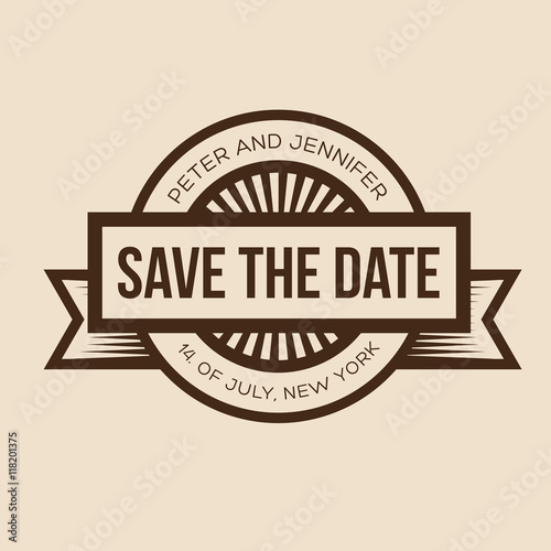 Save the Date - Retro Wedding Invitation