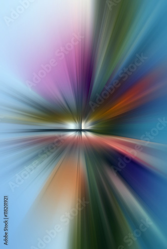Abstract background exploding colors, blue, purple, green