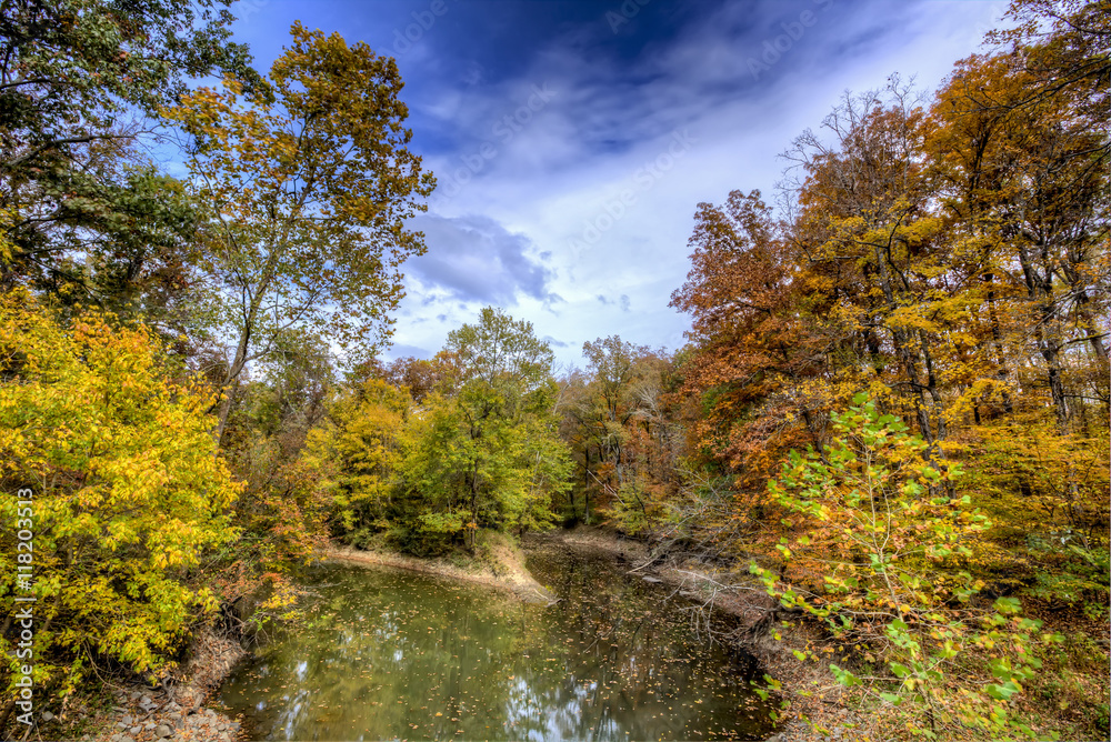 Big Muddy Creek, a trubutary to the Cache River in Southern Illinois, Cache River State Natural Area.
