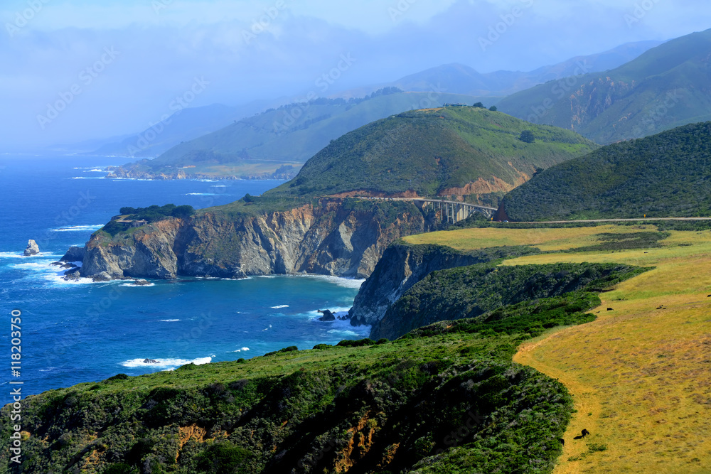 Naklejka premium Big Sur California