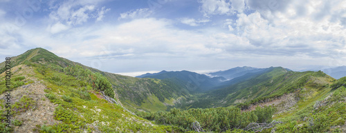 Majestic Siberian mountains Khamar-Daban.
