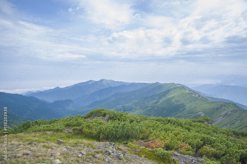 Naklejka premium Majestic Siberian mountains Khamar-Daban.