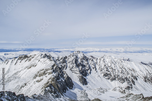 The endless expanses of the Siberian mountains