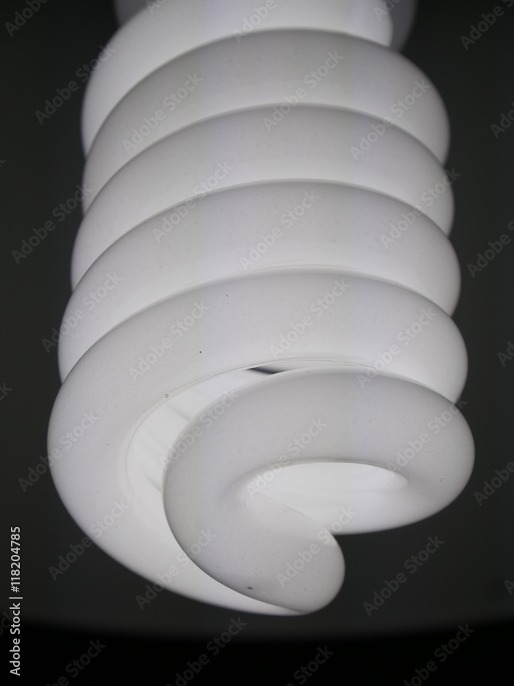 White energy saving lamp White energy saving lamp