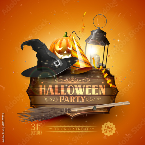 Halloween party flyer