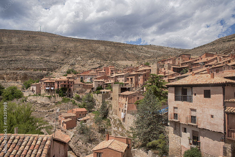 Municipio de Albarracín en la provincia de Teruel, España