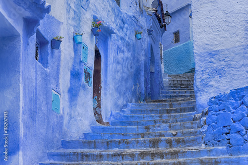 hermosa medina azul de Chaouen, Marruecos © Antonio ciero