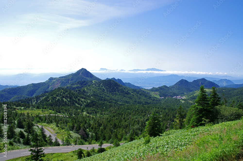志賀高原　横手山からの眺め