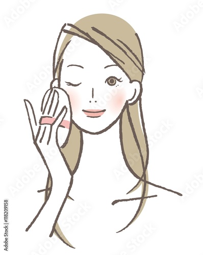 メイク　女性　ファンデーション