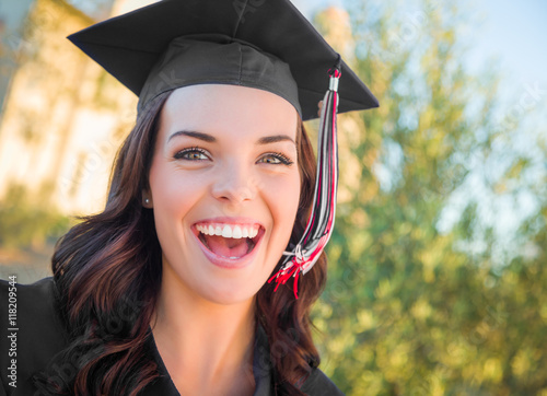 Happy Graduating Mixed Race...