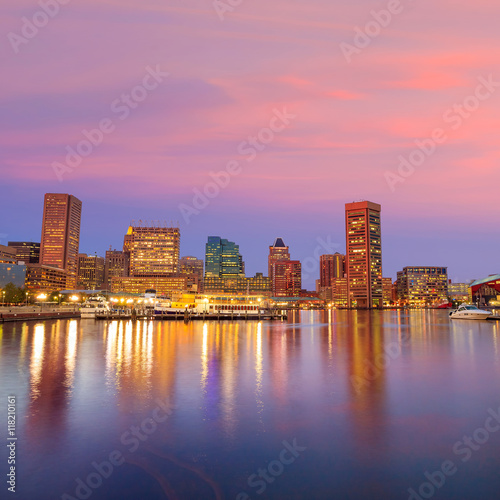 Inner Harbor area in downtown Baltimore © f11photo