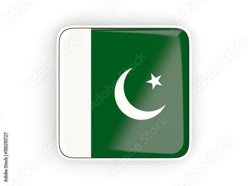 Flag of pakistan, square icon
