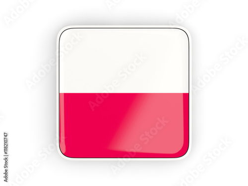 Flag of poland, square icon Free Download Flag of poland, square icon - GFXLoad