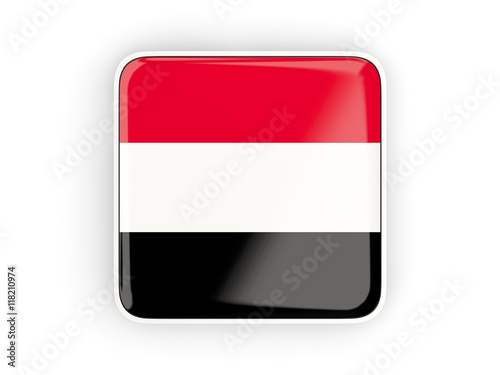Free Download Flag of yemen, square icon - GFXLoad