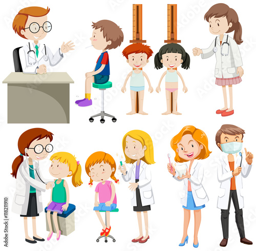 Children playing different kinds of games