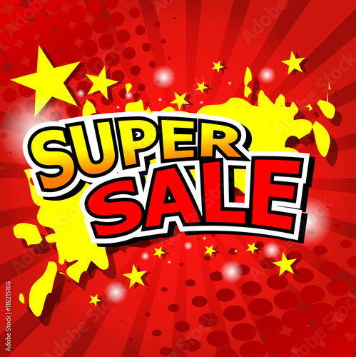 Super sale background with red.
