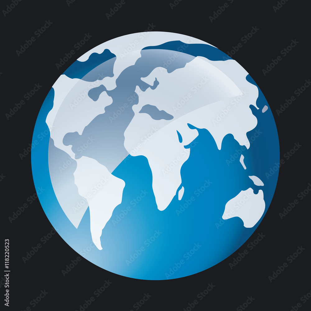 Naklejka premium Global Icon