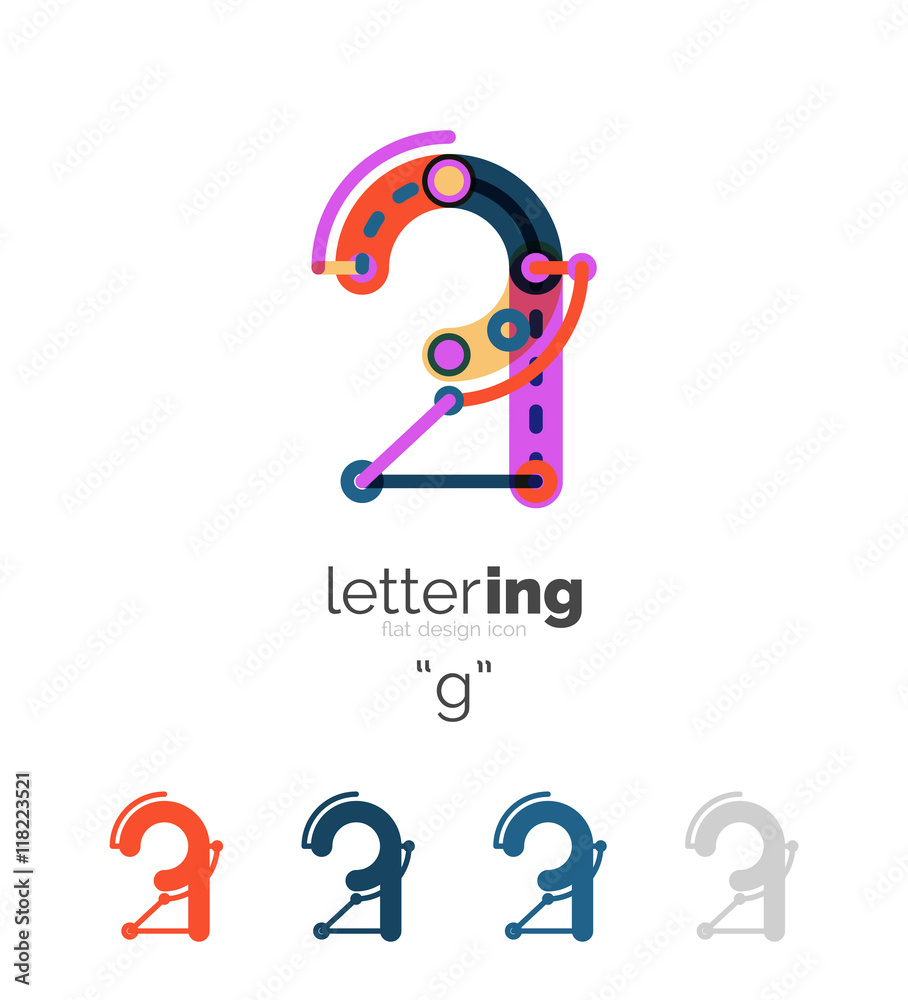 Linear initial letters, logo branding concept Linear initial letters, logo branding concept
