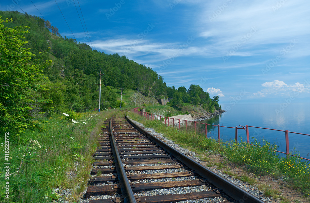 Fototapeta premium Circum-Baikal railroad