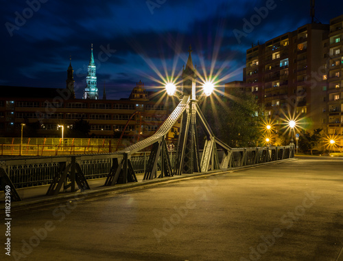 Paradiesbrücke Nachts photo