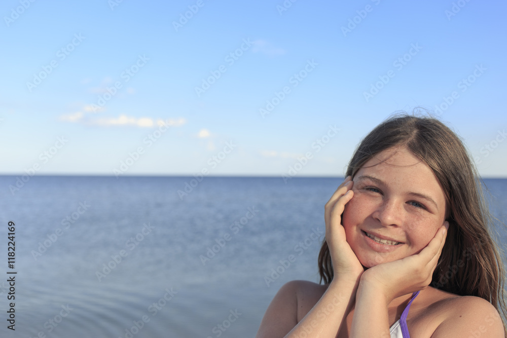 Relax on the beach in the summer on a sunny day. Relax on the beach in the summer on a sunny day.