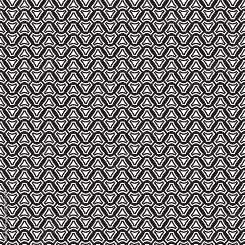  Monochrome design.  Endless abstract illustration.  Geometric  seamless backdrop.  Modern repeating decor.  Black and white pattern. .