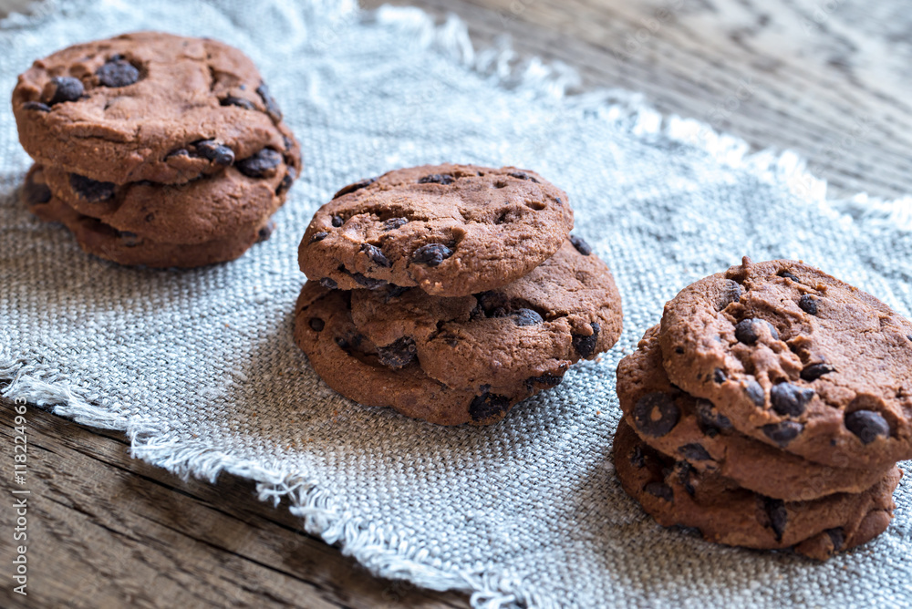 Fototapeta premium Chocolate chip cookies
