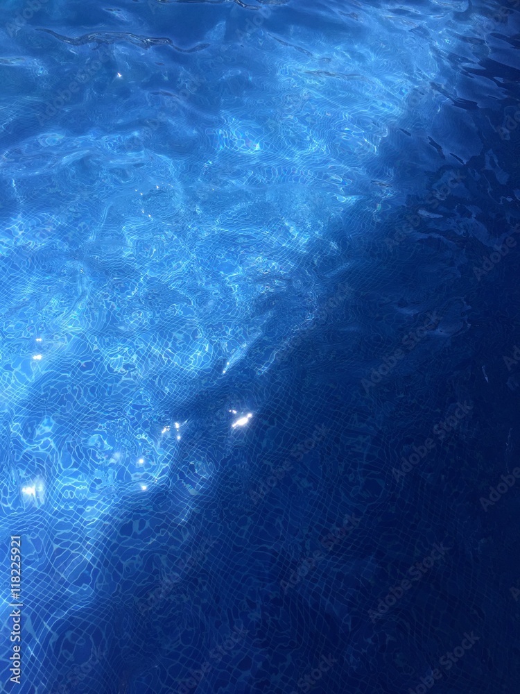sunny swimming pool bliss blue water