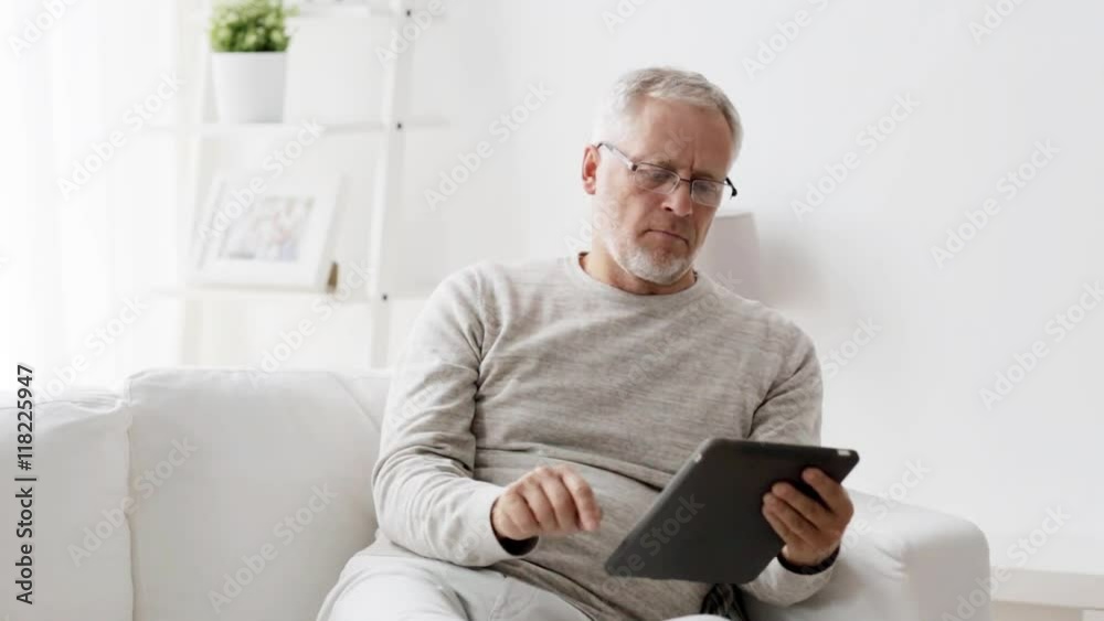 senior man with tablet pc at home 82 senior man with tablet pc at home 82