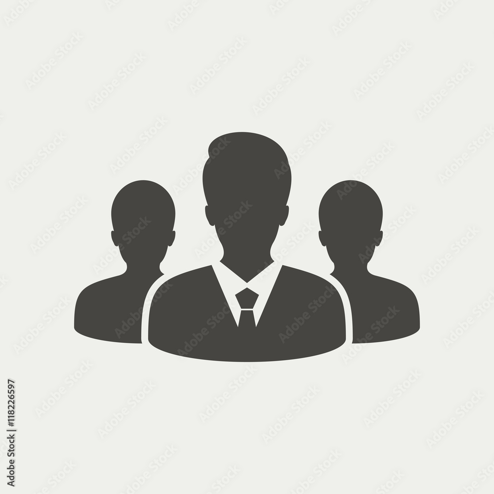Group of business people. Business team icon - Vector Group of business people. Business team icon - Vector