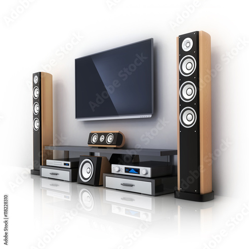 Modern TV and sound system