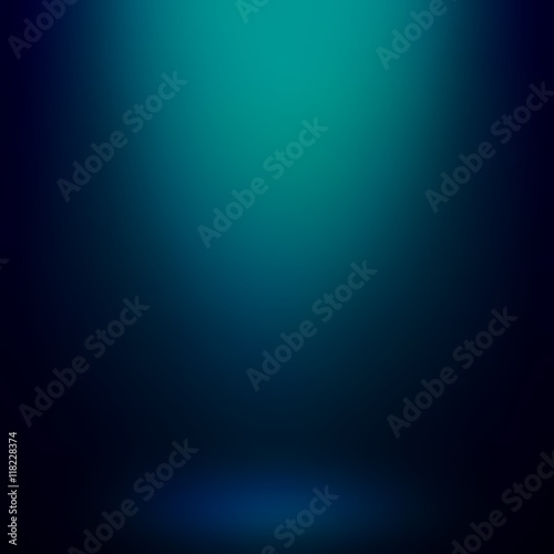 Abstract blue gradient background. Used as background for product display - Vector