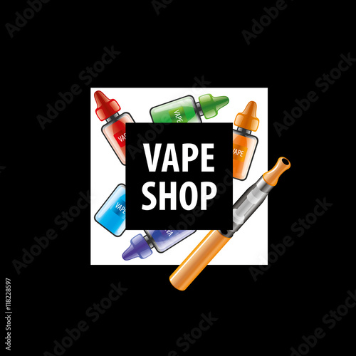 vector logo for the shop of electronic cigarettes