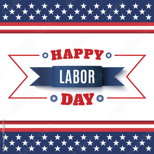 Happy Labor Day abstract background.