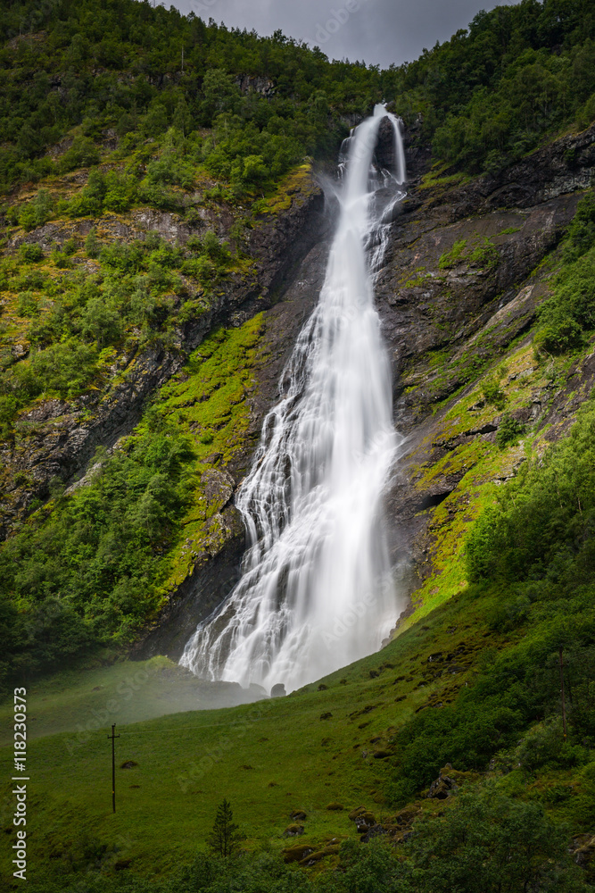 Norwegian waterfall