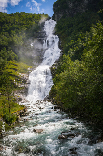 Norwegian waterfall