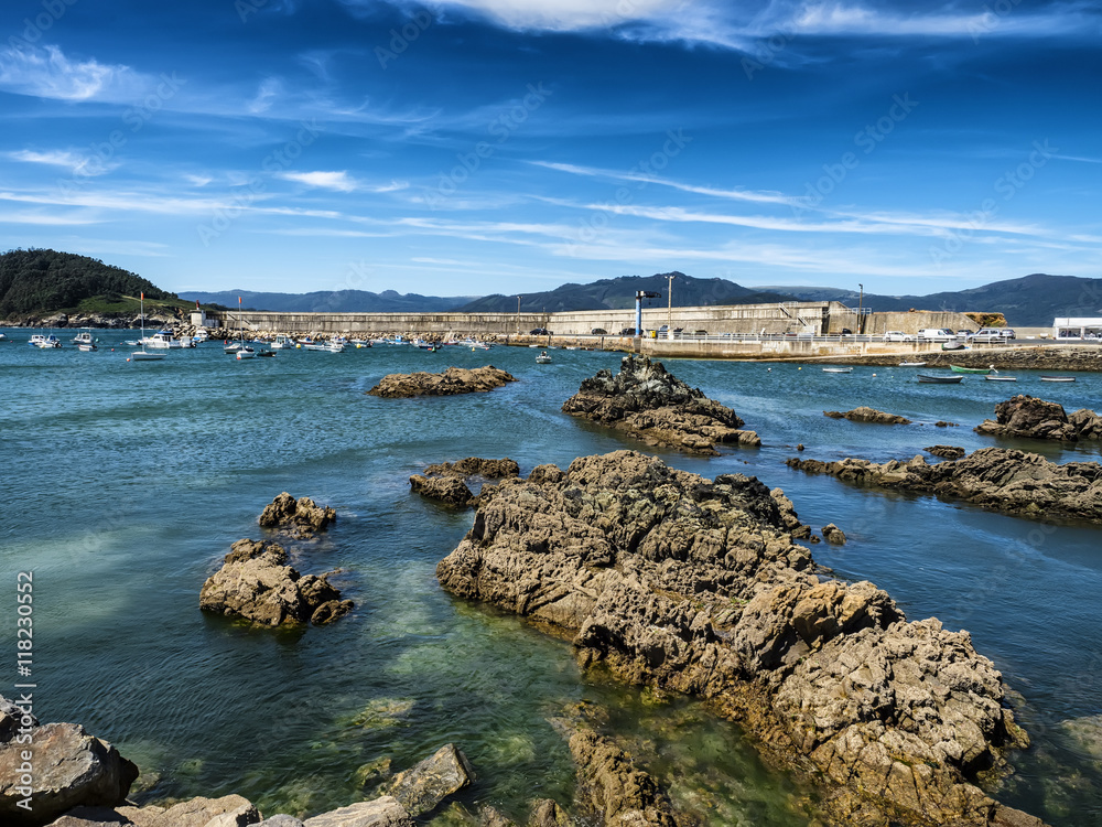 Puerto en Espasante Galicia España