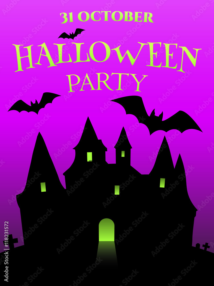 Halloween party poster