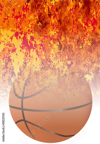 Roaring Flaming Basketball