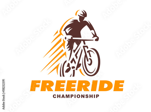 Vintage and modern biking logo badges