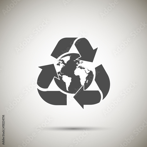 recycle for the earth concept icon